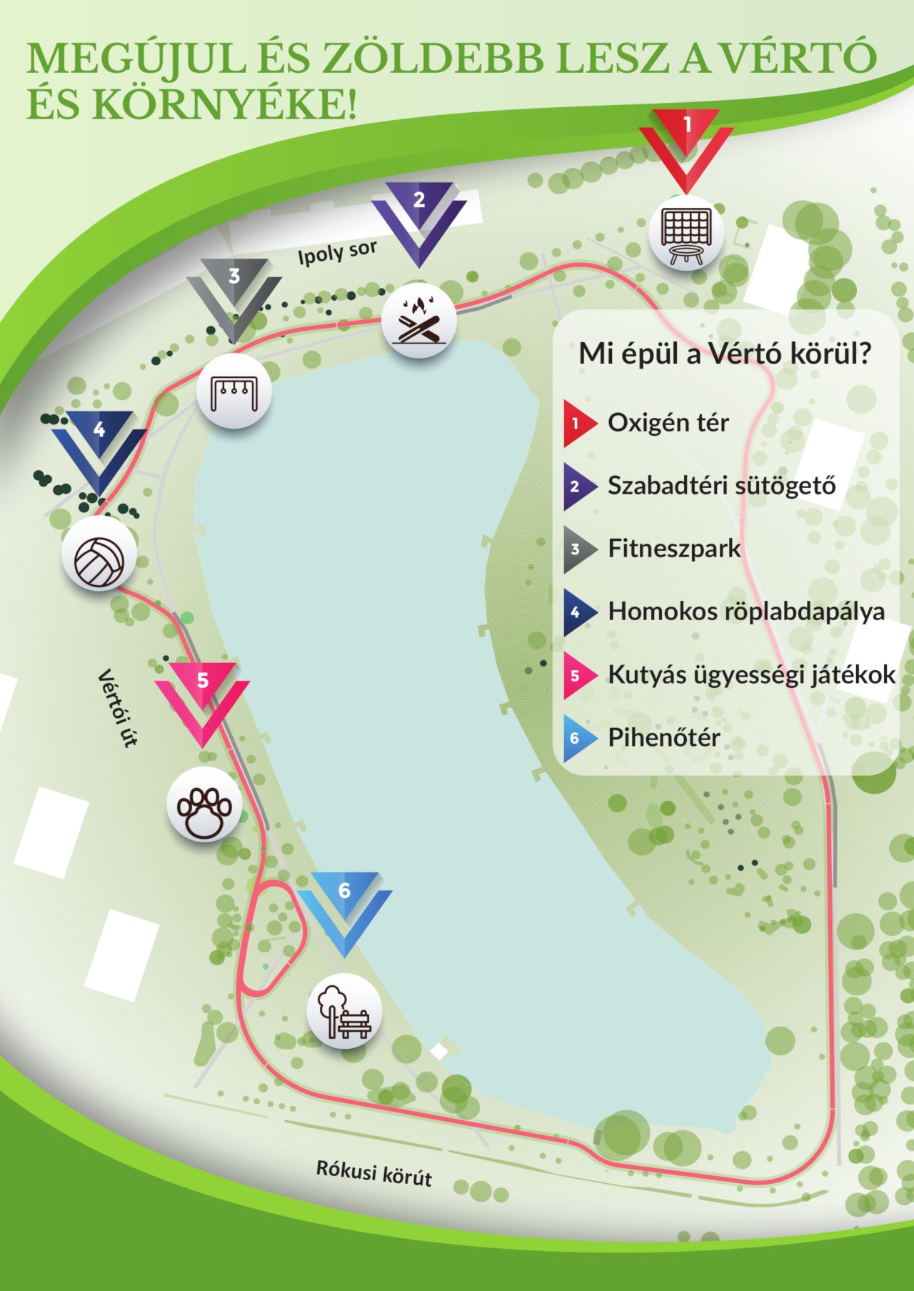 Zöld Város Vértó megújult terv